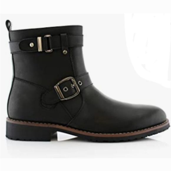 Polar Fox Wyatt MPX608005 Mens Casual Engineer Style Motorcycle Boots - Picture 1 of 6